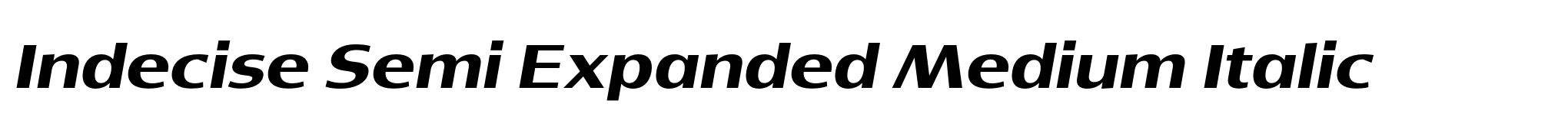 Indecise Semi Expanded Medium Italic image